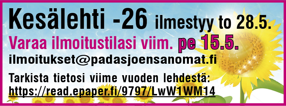 Kesälehti_tulossa_2026_varaa paikkasi